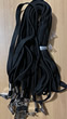 security ID Lanyard Black with a flat alligator clip Pack of 10